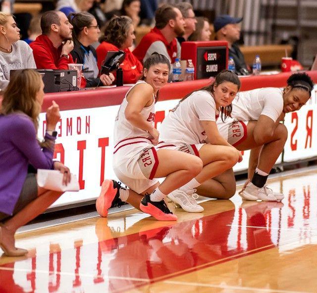 Women's Basketball Coach and Players